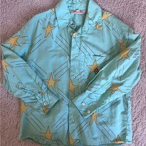 Star Patterned Button-Up Shirt